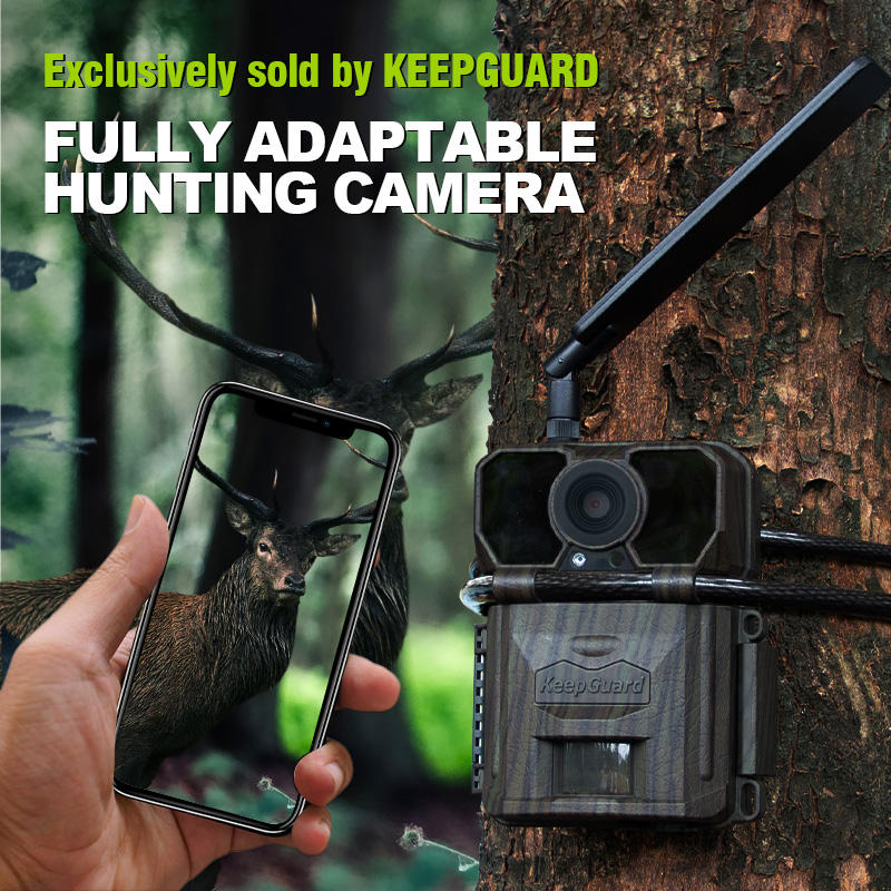 Cellular Trail Camera Live Stream - Keepguard 2K กล้องดักถ่ายภาพสัตว์ป่าแบบเซลลูลาร์ พร้อมแอปพลิเคชันสตรีมสด ควบคุมระยะไกล กล้องเกม