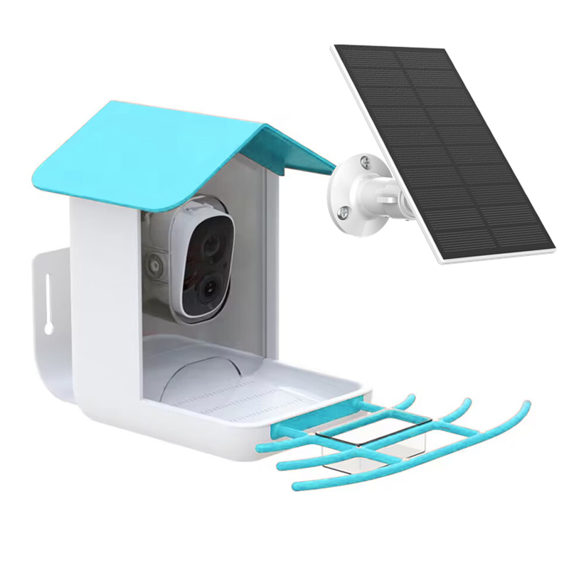 Bird Feeder Camera Wifi Smart Ai - กล้องวงจรปิดไร้สายอัจฉริยะสำหรับกลางแจ้ง พร้อมระบบ AI ตรวจจับ แบตเตอรี่ในตัว ใช้เป็นที่ให้อาหารนก