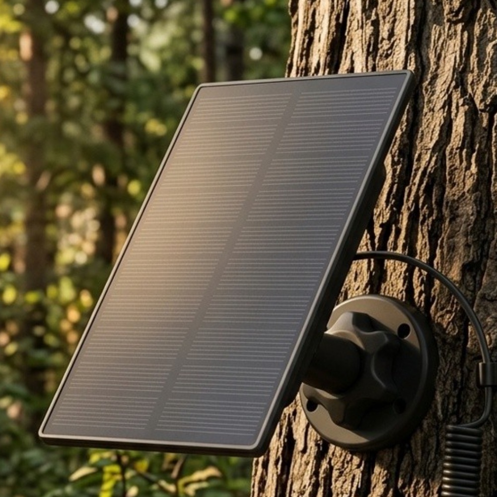 Trail Camera Solar Panel Powered - แผงโซลาร์เซลล์ 5000mAh พร้อมอินเทอร์เฟซคู่ สำหรับ WingHome สำหรับ