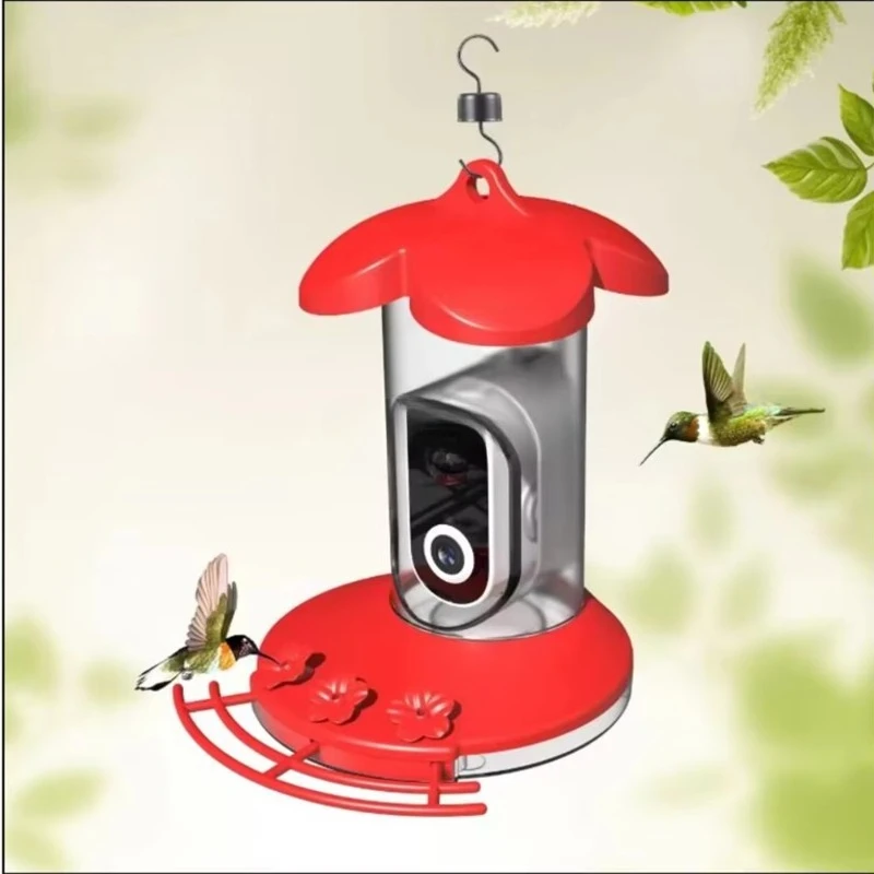 Bird Feeder Camera Wifi Smart Ai - เครื่องให้อาหารนกอัจฉริยะพร้อม WiFi กล้องความละเอียด 1080p ชาร์จพลังงานแสงอาทิตย์ ระบบจดจำนกด้วย