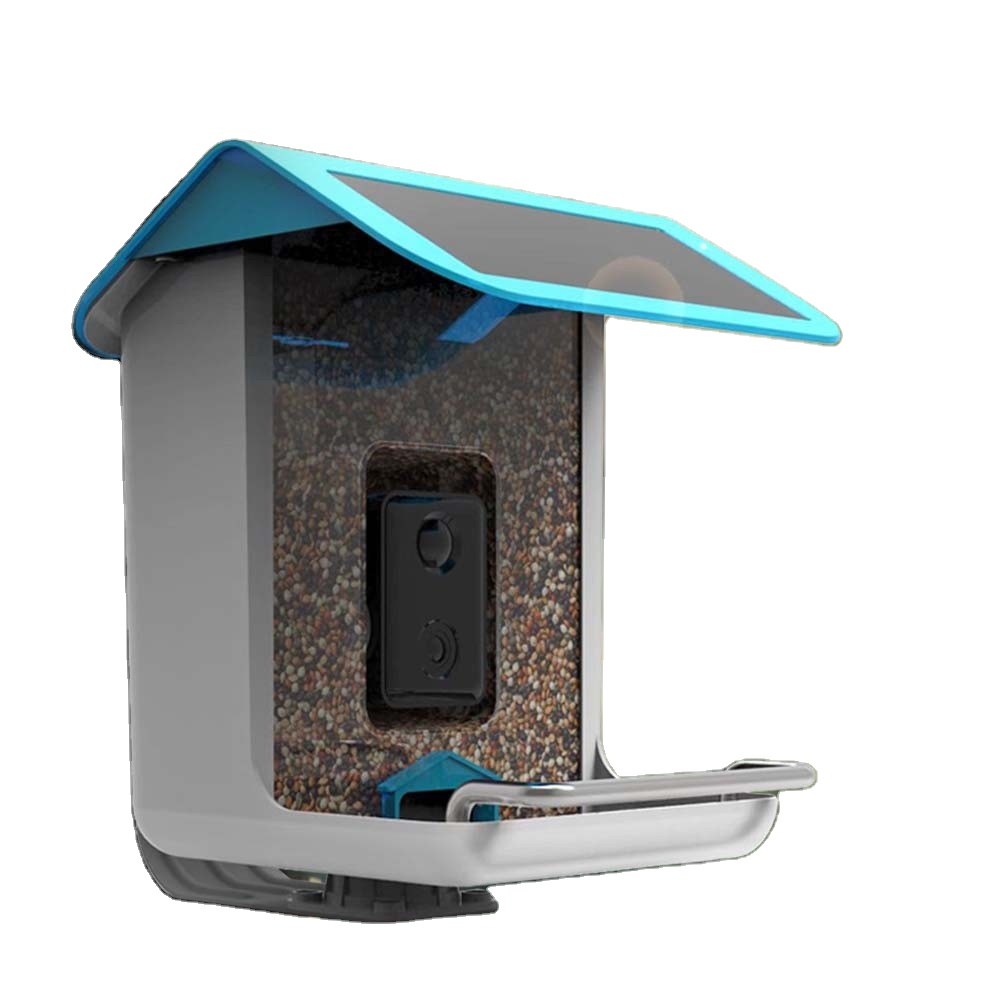 Bird Feeder Camera Wifi Smart Ai - กล้องไวไฟสำหรับสัตว์ป่า ระบบ AI จดจำชนิดนก เครื่องให้อาหารนกอัจฉริยะสำหรับสวนกลางแจ้งพร้อมแผงโซลาร์เซลล์