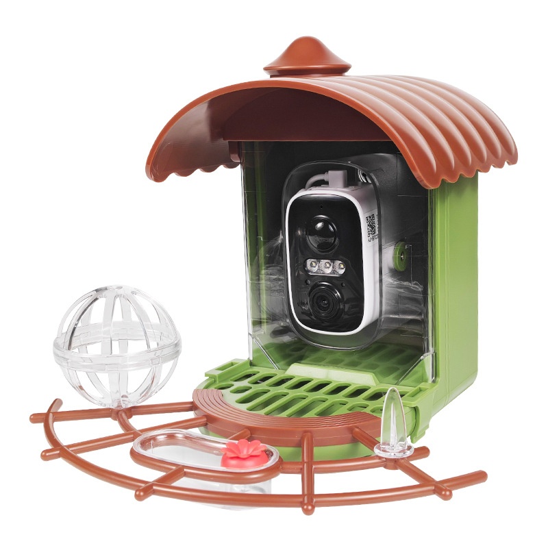 Bird Feeder Camera Wifi Smart Ai - เครื่องให้อาหารนกอัตโนมัติพลังงานแสงอาทิตย์สำหรับกลางแจ้ง พร้อมกล้อง AI อัจฉริยะ รองรับ WIFI