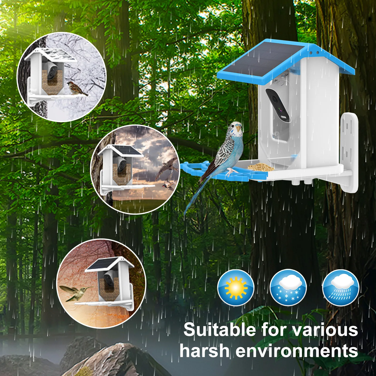 กล้องป้อนนกอัจฉริยะ 2K พร้อม W - Bird Feeder Camera Wifi Smart Ai บทวิจารณ์และราคา