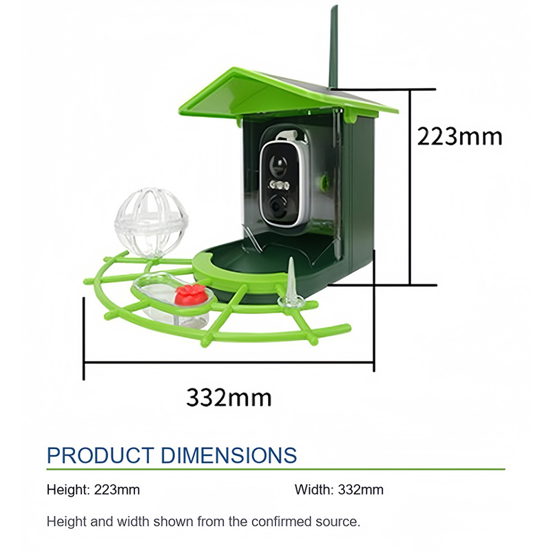 กล้อง WiFi อัจฉริยะสำหรับป้อนอ - Bird Feeder Camera Wifi Smart Ai บทวิจารณ์และราคา