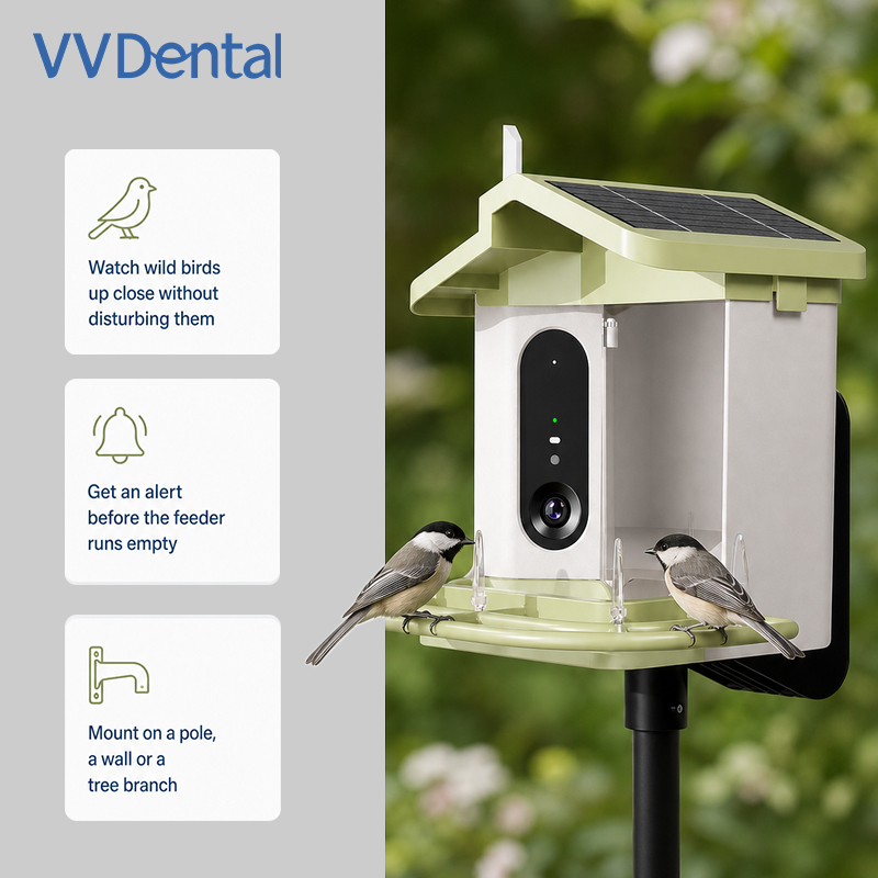 เครื่องให้อาหารนกอัจฉริยะพร้อม - Bird Feeder Camera Wifi Smart Ai บทวิจารณ์และราคา