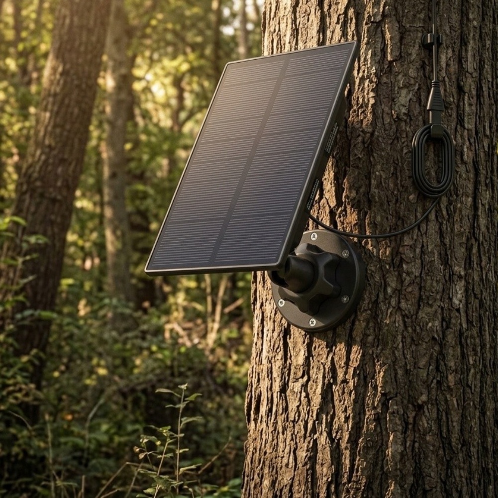 แผงโซลาร์เซลล์ 5000mAh พร้อมอิ - Trail Camera Solar Panel Powered บทวิจารณ์และราคา