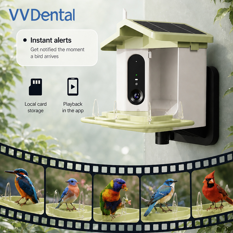เครื่องให้อาหารนกอัจฉริยะพร้อม - Bird Feeder Camera Wifi Smart Ai บทวิจารณ์และราคา