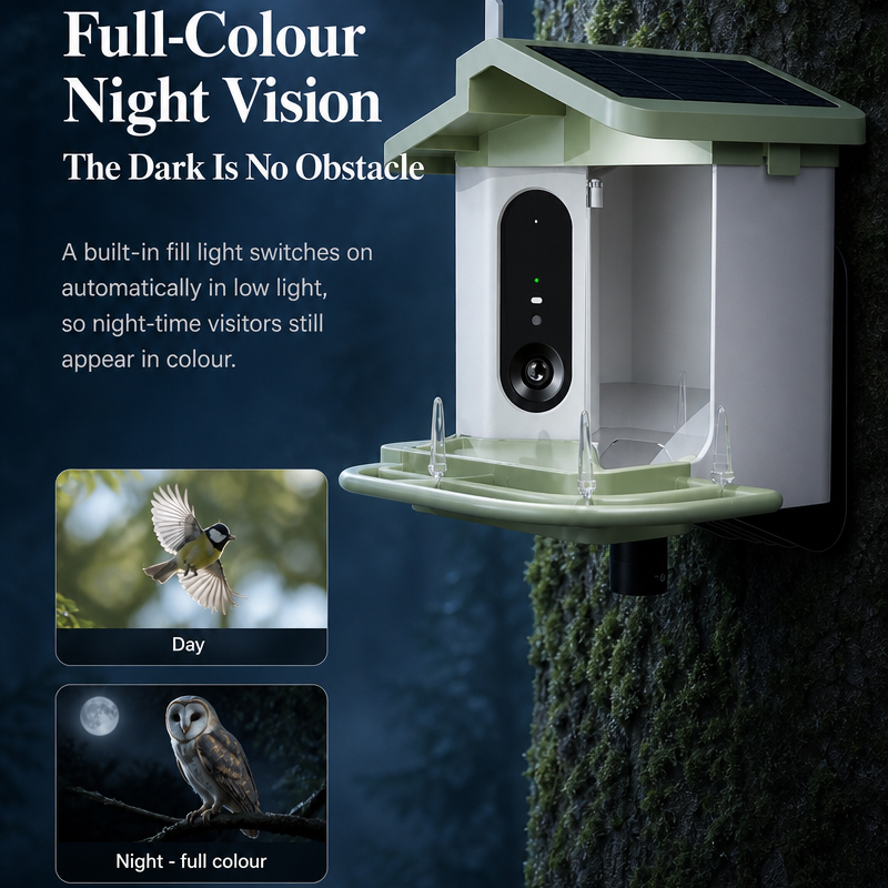 เครื่องให้อาหารนกอัจฉริยะพร้อม - Bird Feeder Camera Wifi Smart Ai บทวิจารณ์และราคา