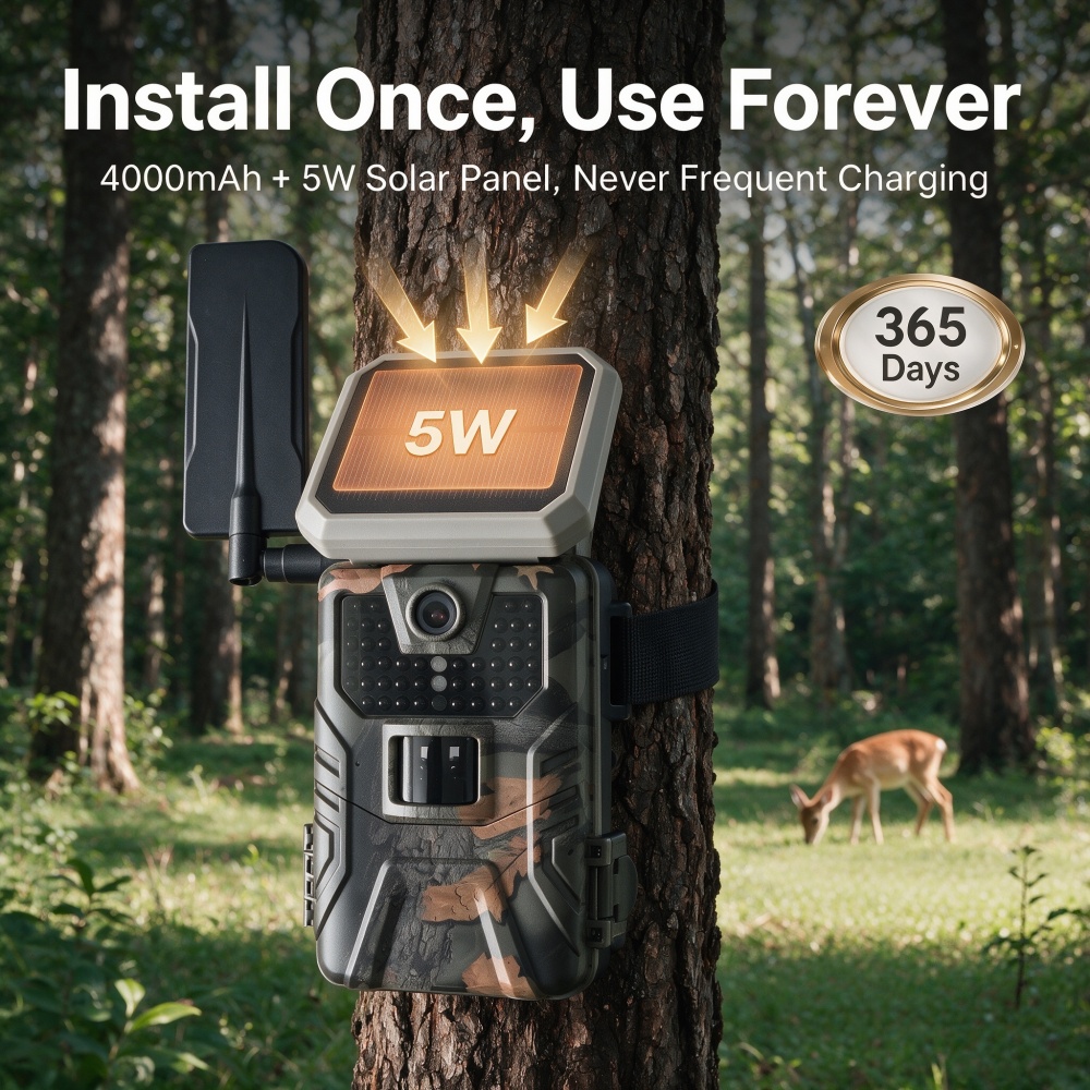กล้องติดตามสัตว์ป่ากลางแจ้ง พล - Trail Camera 4K 48Mp Cellular 4G บทวิจารณ์และราคา