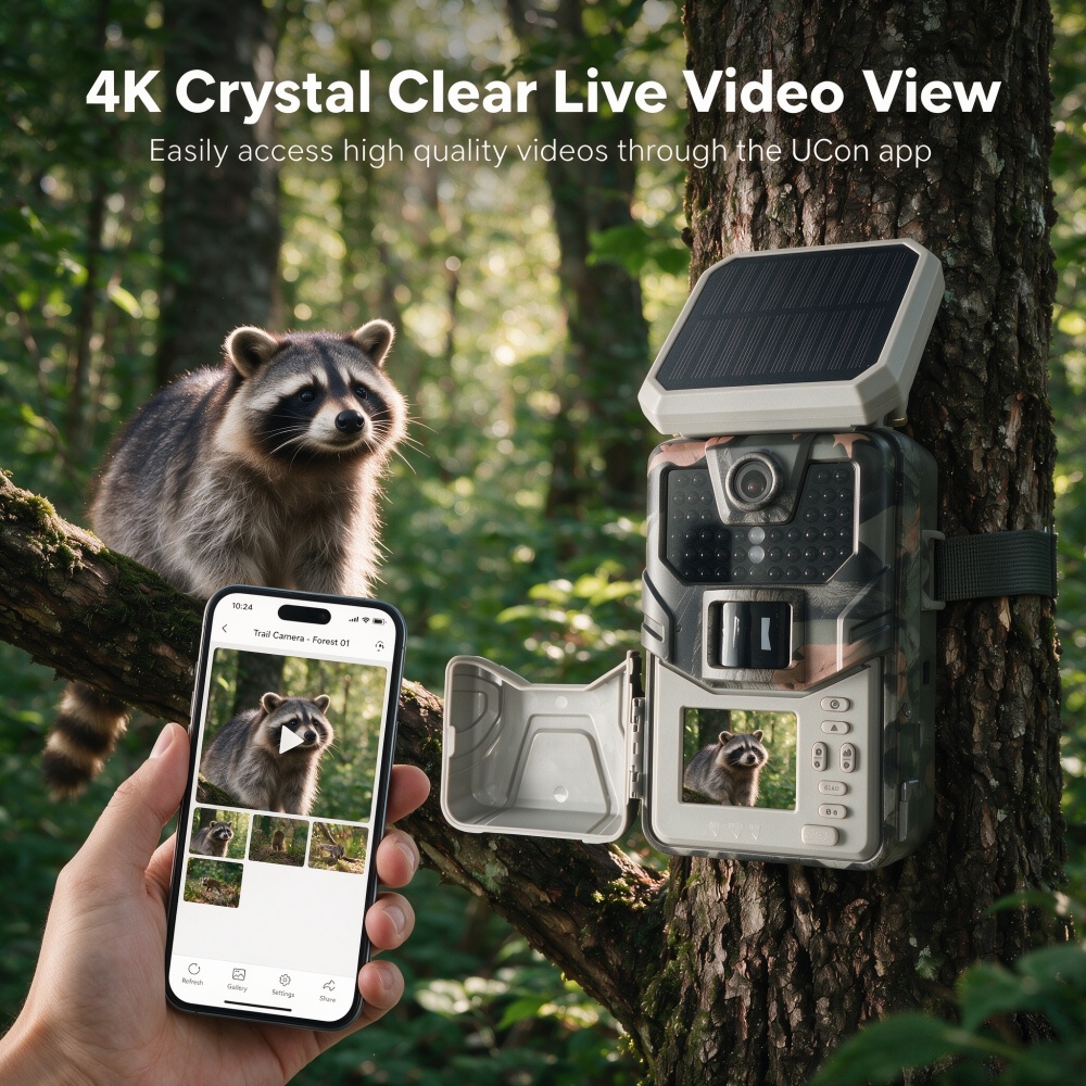 กล้องติดตามสัตว์ป่ากลางแจ้ง พล - Trail Camera 4K 48Mp Cellular 4G บทวิจารณ์และราคา