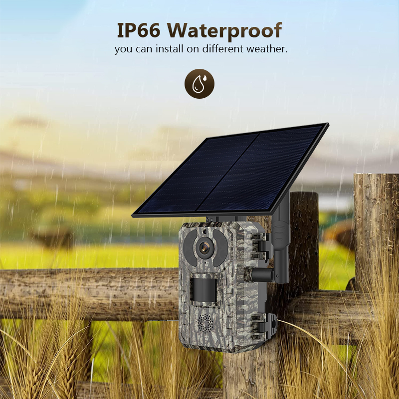 กล้องล่าสัตว์ป่ากลางแจ้ง4MP 4G - Trail Camera Solar Panel Powered บทวิจารณ์และราคา