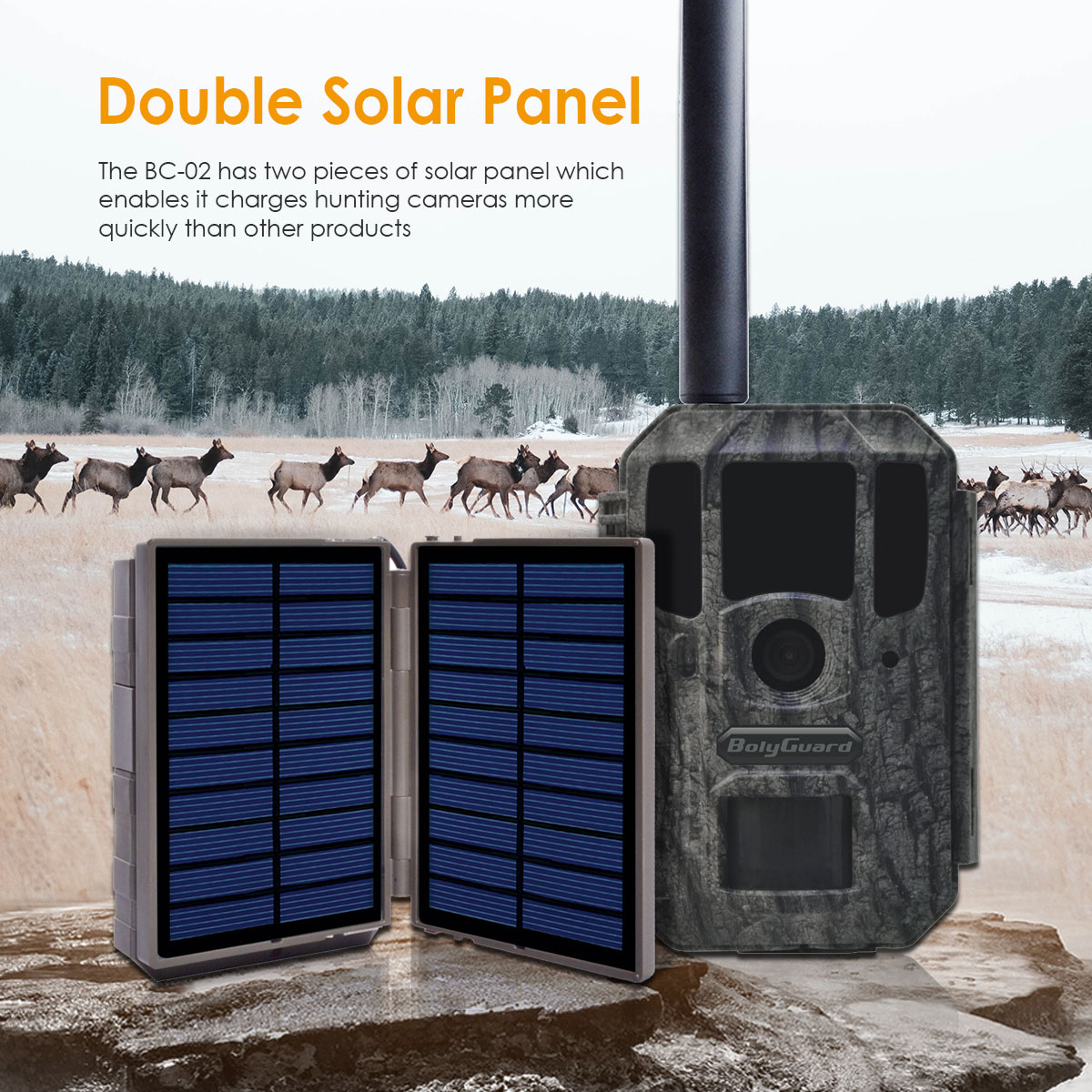 กล่องชาร์จพลังงานแสงอาทิตย์ Bo - Trail Camera Solar Panel Powered บทวิจารณ์และราคา