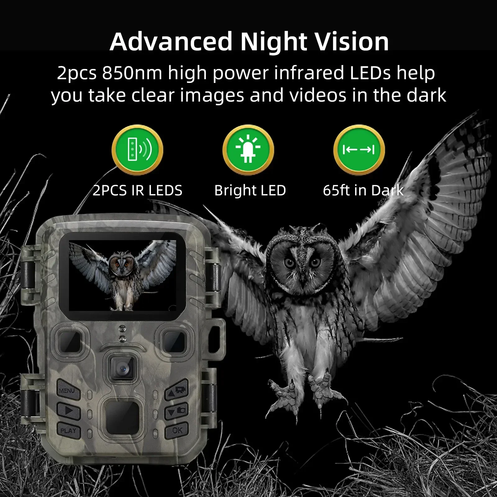 กล้องติดตามสัตว์ป่า Wifi301 คว - Trail Camera Wifi Bluetooth App Control บทวิจารณ์และราคา