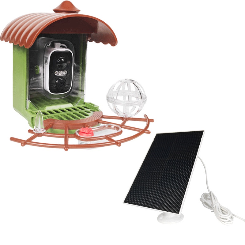 เครื่องให้อาหารนกอัตโนมัติพลัง - Bird Feeder Camera Wifi Smart Ai บทวิจารณ์และราคา