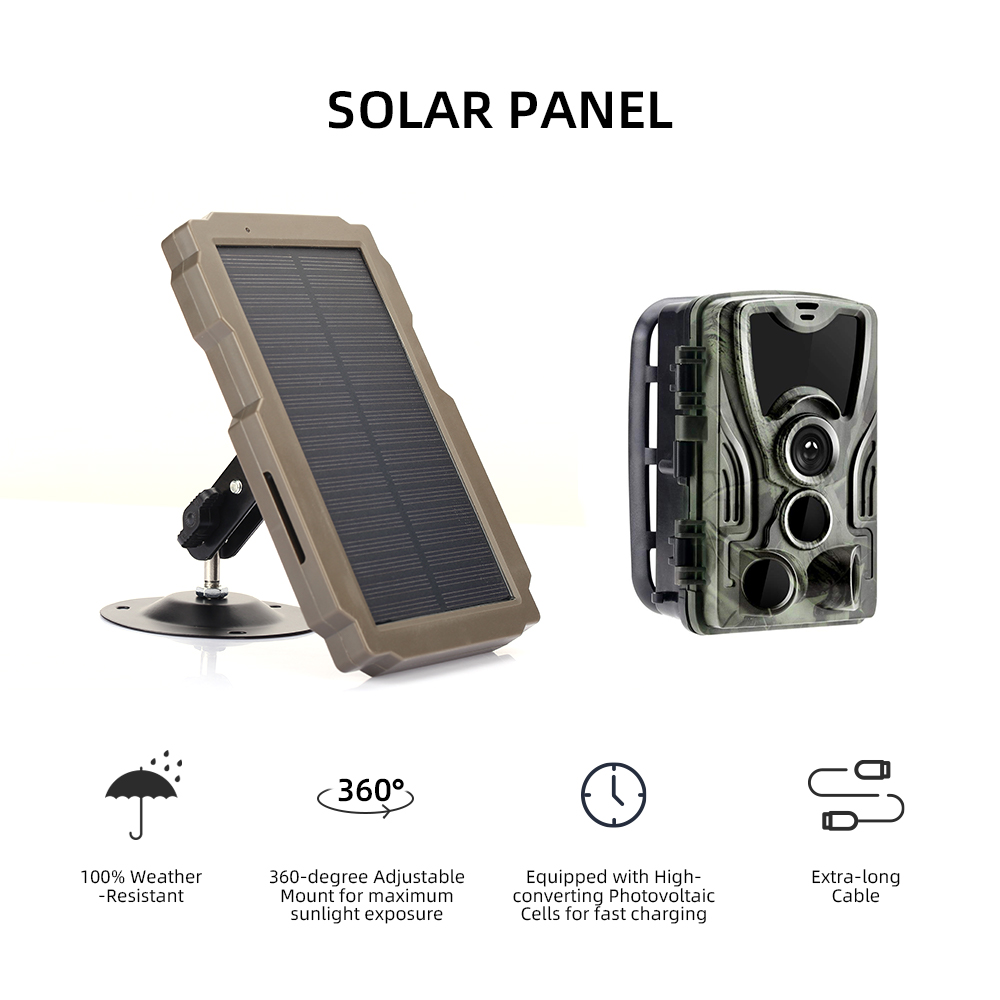 เครื่องชาร์จพลังงานแสงอาทิตย์  - Trail Camera Solar Panel Powered บทวิจารณ์และราคา