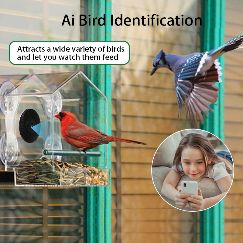กล้องให้อาหารนกอัจฉริยะพร้อมระ - Bird Feeder Camera Wifi Smart Ai บทวิจารณ์และราคา